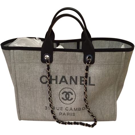 sac chanel deauville occasion|chanel deauville tote bags.